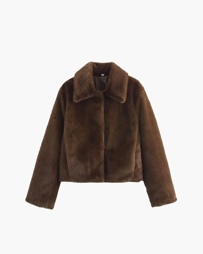 SOKYND Brittany Faux Fur Jacket Coats & JacketsMQ1767356248756408187BrownS