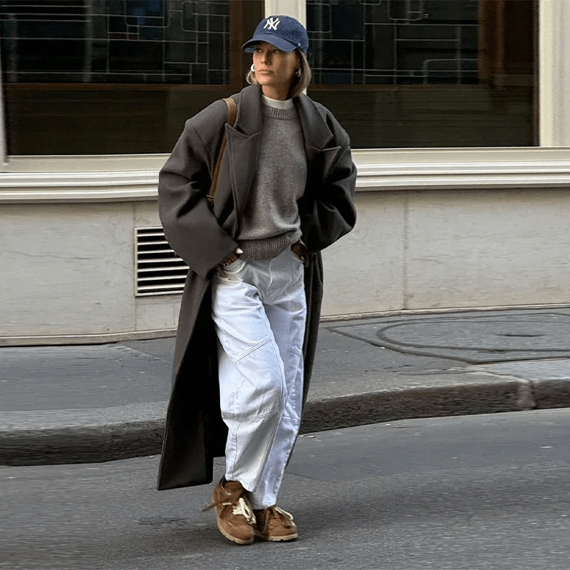 SOKYND Charlene Maxi Coat Coats & JacketskB1767625273833264043BrownS