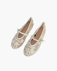 Christine Perlen Mesh Ballerinas