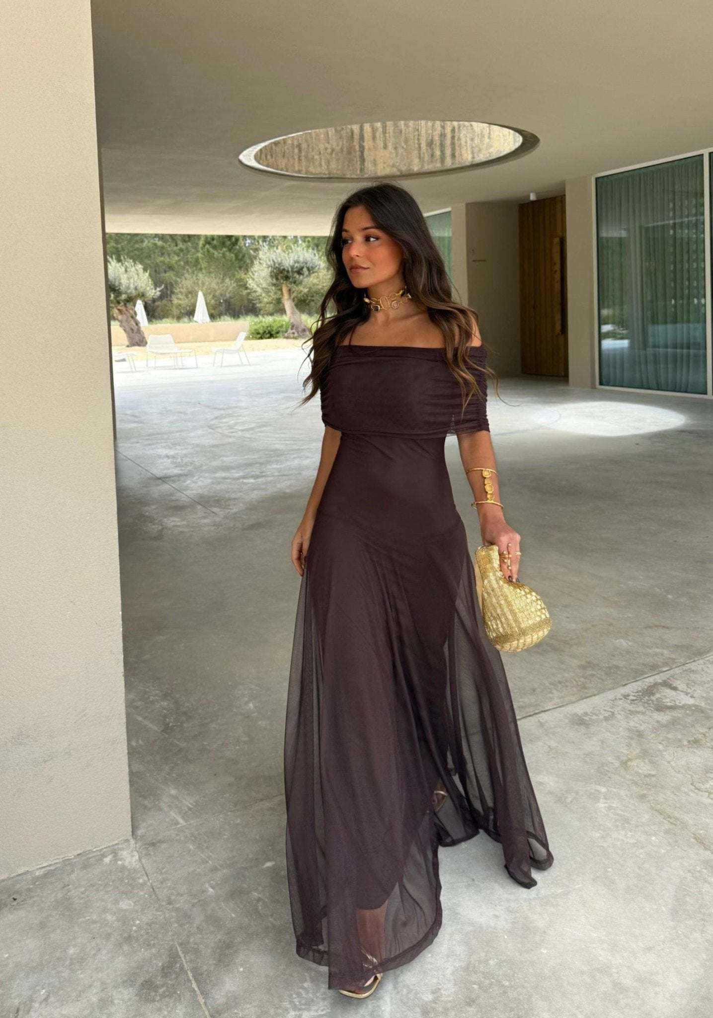 SOKYND Clarice Mesh Maxi Dress Dressesfi1772777205906543048M