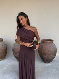 Clarice Mesh-Maxikleid
