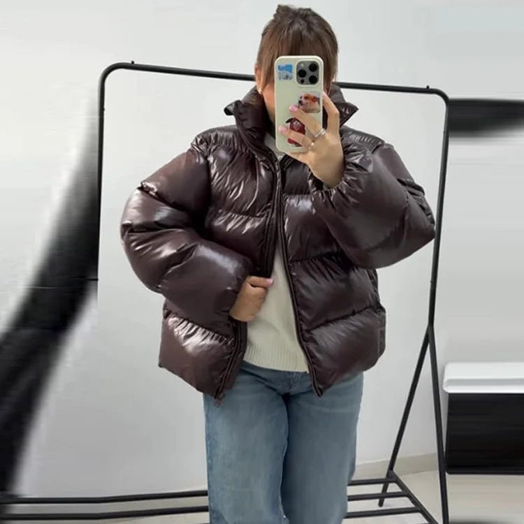 SOKYND Davina Hooded Puffer Jacket Coats & JacketsVw1767356248748509630ChocolateM