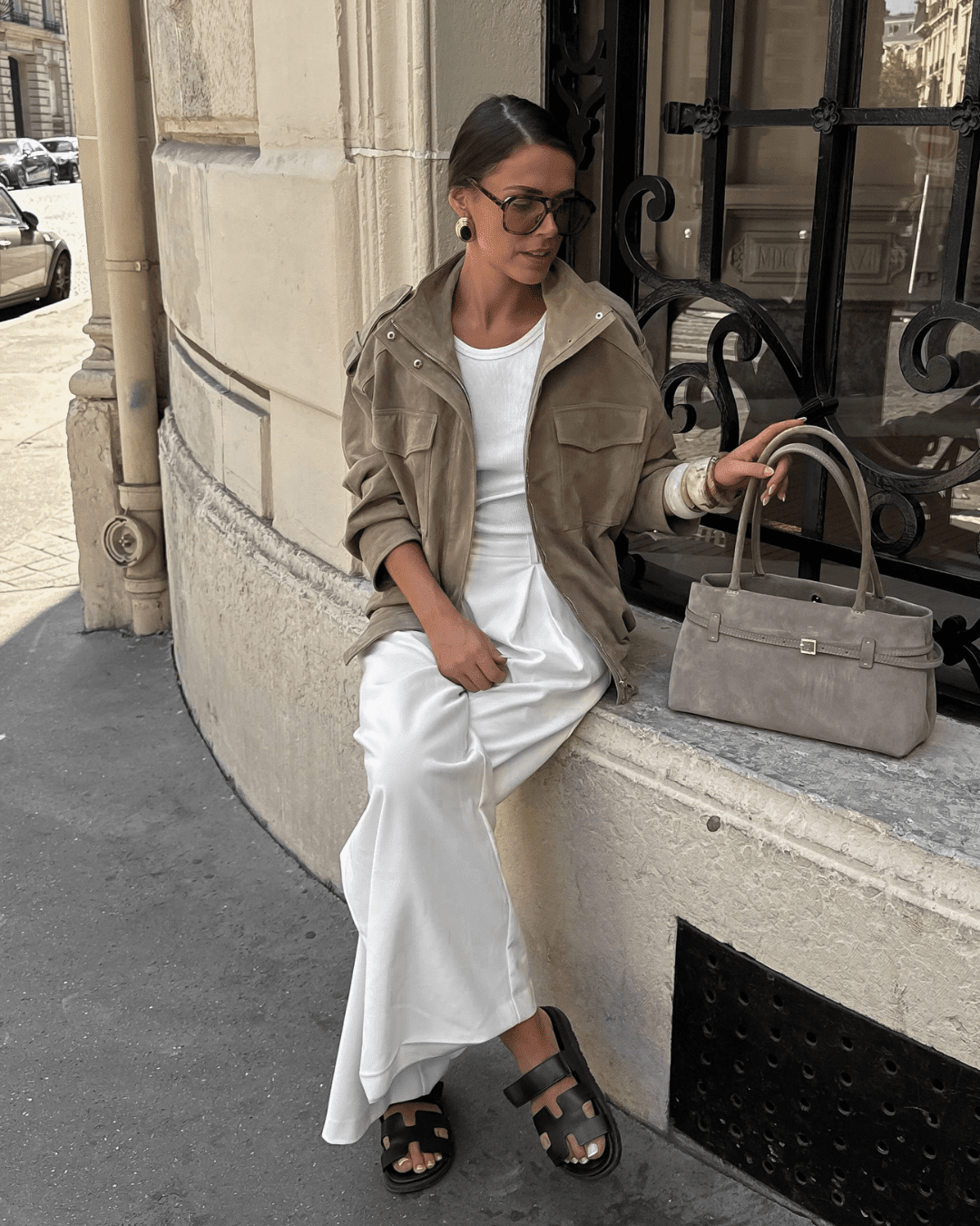SOKYND Delphine High - Neck Suede Jacket Coats & JacketsSandS
