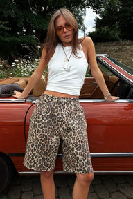 Denise Shorts im Leopardenprint