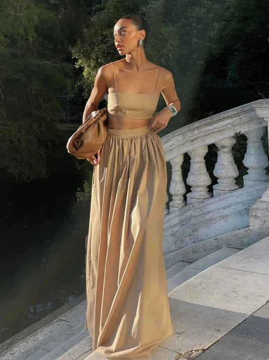 SOKYND Diandra Strappy Crop Top Two-Piece Set Matching SetsSOKYND-038871-CAM-XS-93111CamelXS