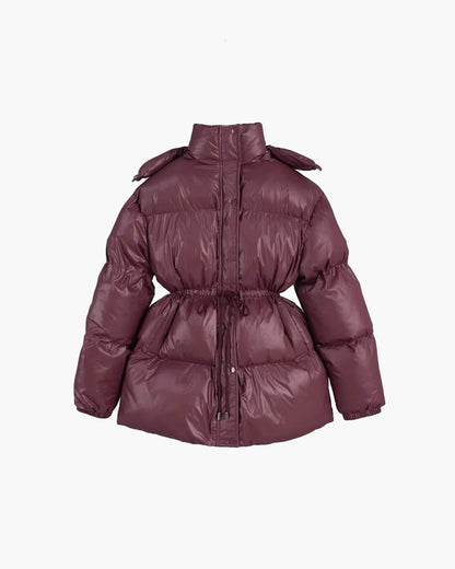 SOKYND Dorothy Drawstring Hooded Puffer Coat Coats & JacketsrA1767356248750780061BurgundyS