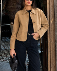 Edie Kurzjacke aus Kunst-Suede