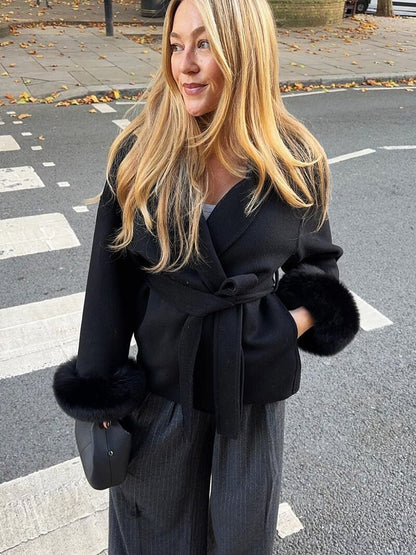 SOKYND Ellianna Faux Fur Coat Coats & JacketsAe1767356248753412820BlackS
