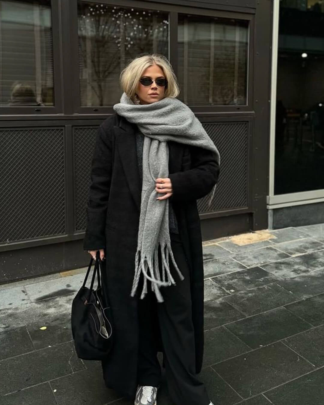 SOKYND Emilia Tasseled Winter Scarf AccessoriesSOKYND-388311-GRE-OS-70007Grey