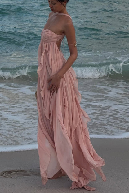 SOKYND Emmi Strapless Ruffled Maxi Dress DressSOKYND-866519-BAB-S-82775Baby PinkS