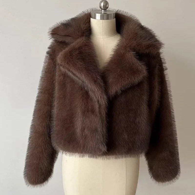 SOKYND Estelle Faux Fur Coat Coats & JacketsvD1767356248753918275CoffeeS