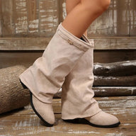 Esther Knielange Stiefel aus Kunstwildleder