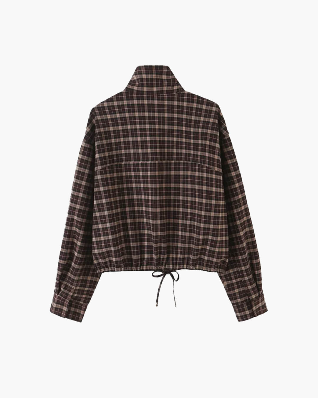 SOKYND Eva High Collar Checked Zip Jacket JacketSOKYND-180887-M-OS-75895M