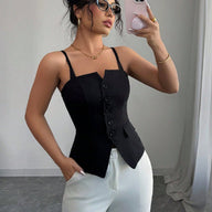 Fabia Tailiertes Ärmelloses Top
