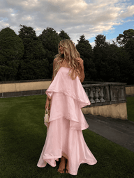 Fallon Lagenvolant-Maxikleid