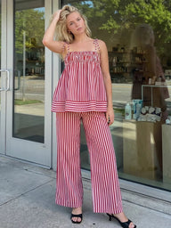 Fiona Gestreiftes Pyjama-Set