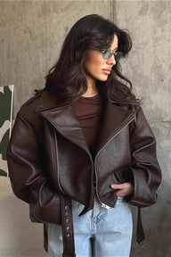 Gaia Vegane Lederjacke