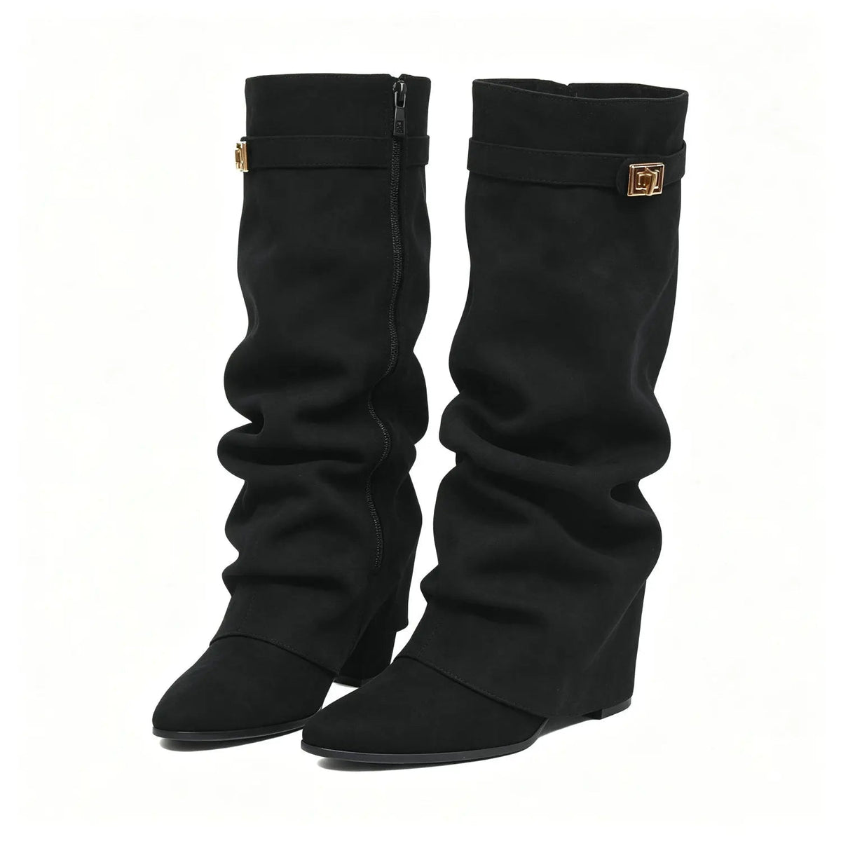 SOKYND Gloria Slouchy Faux Suede Knee High Boots BootsSOKYND-752535-BRO-34-17175Brown34