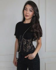 Hailee Spitzen Korsett Top