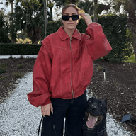Hanna Bikerjacke aus Kunstleder