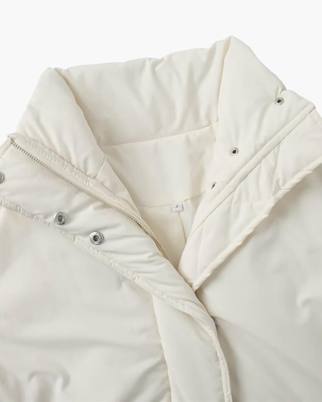 SOKYND Hanna Stand Collar Padded Puffer Coat CoatSOKYND-983063-BEI-S-89207BeigeS