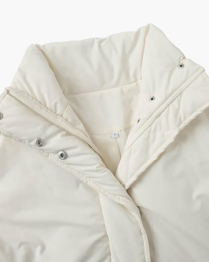 SOKYND Hanna Stand Collar Padded Puffer Coat CoatSOKYND-983063-BEI-S-89207BeigeS