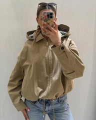 Helen Kapuzenjacke mit Kordelzug und Reißverschluss