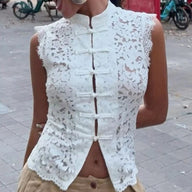 Ivy Ärmelloses Spitzenoberteil