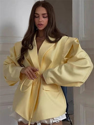 Jacinta Blazer mit weitem Ärmel und Gürtel