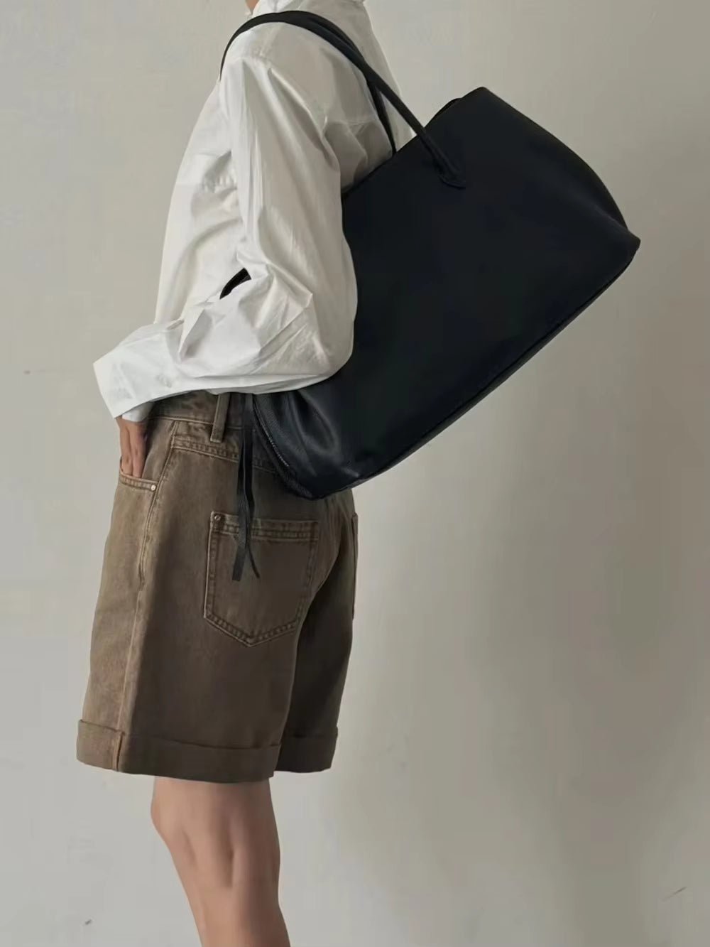 SOKYND Jessica Multi-Compartment Shoulder Tote Bag BagSOKYND-956695-BLA-L-10935BlackLarge 38x20x23 cm
