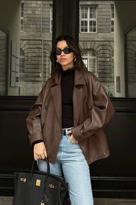 Joanna Vintage Kunstledermantel