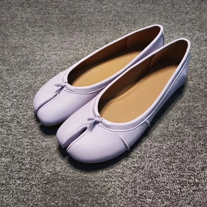 SOKYND Kaira Split - Toe Leather Mules ShoesLavender35