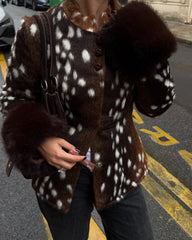 Kate Stehkragen Kunstpelz Bambi Jacke