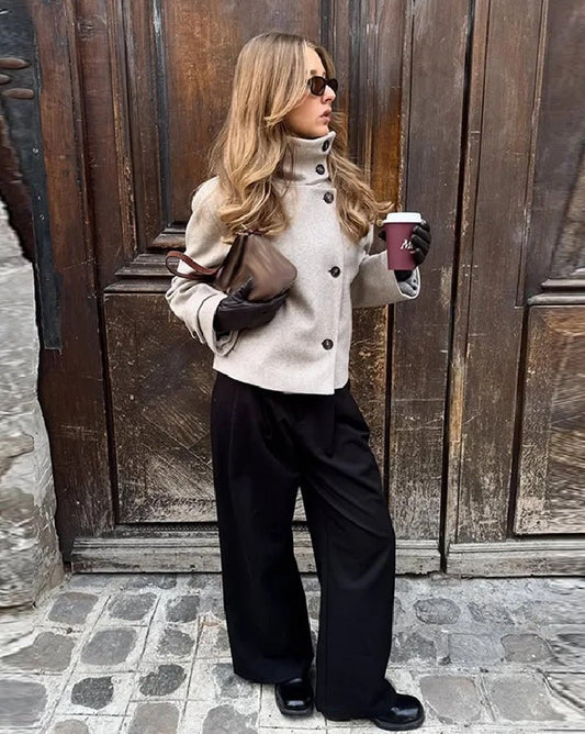 Lara Stehkragenjacke mit Taschen