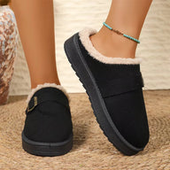 Layla Faux-Fell-gefütterte Wildleder-Clogs
