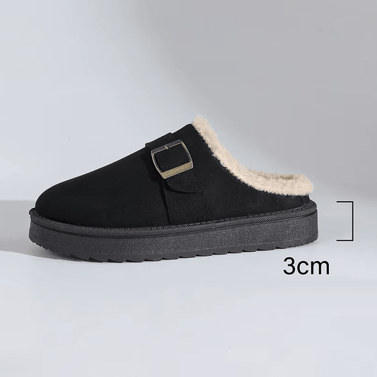 Layla Faux-Fell-gefütterte Wildleder-Clogs