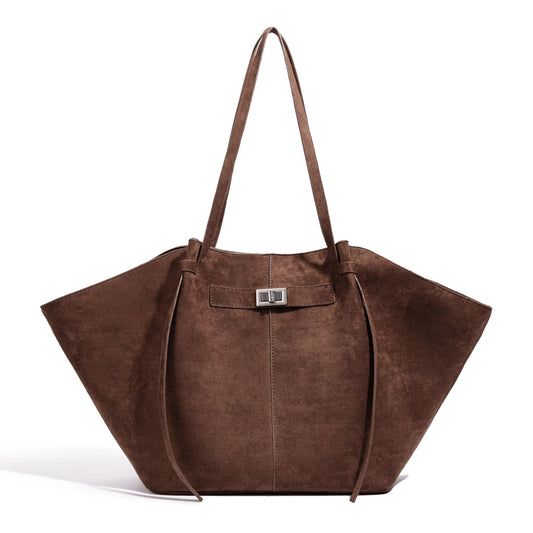 Leah Fledermaus-Suede Tote Bag