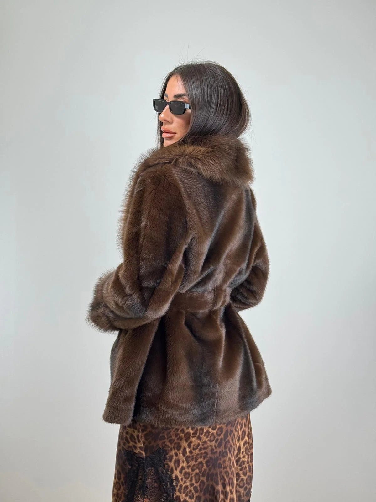 SOKYND Leslie Faux Fur Coat Coats & JacketsBB1767356248749272891MCoffee