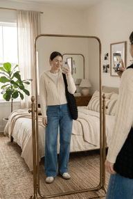 Lily Rollkragen-Strickjacke mit Reißverschluss für Damen