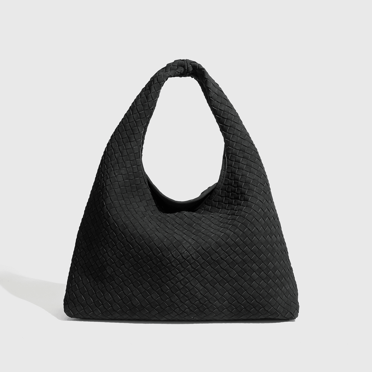 SOKYND Lola Woven Faux Suede Tote Bag BagSOKYND-493847-BLA-OS-14487Black
