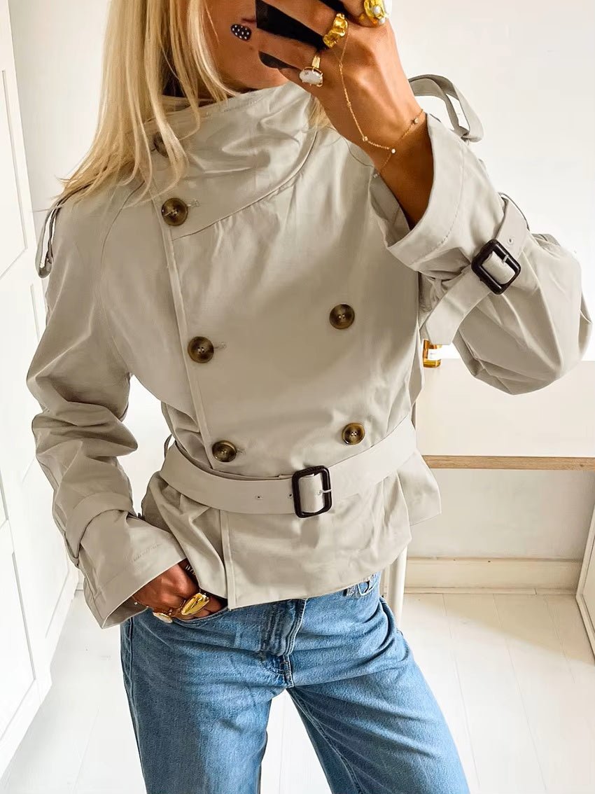 SOKYND Lucy Belted Trench Coat CoatSOKYND-541143-BEI-L-32407BeigeL