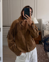 Lucy Kunstveloursfransen Westernjacke