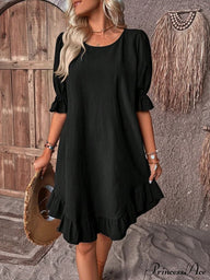 Maelle Kleid mit Rüschen-Saum