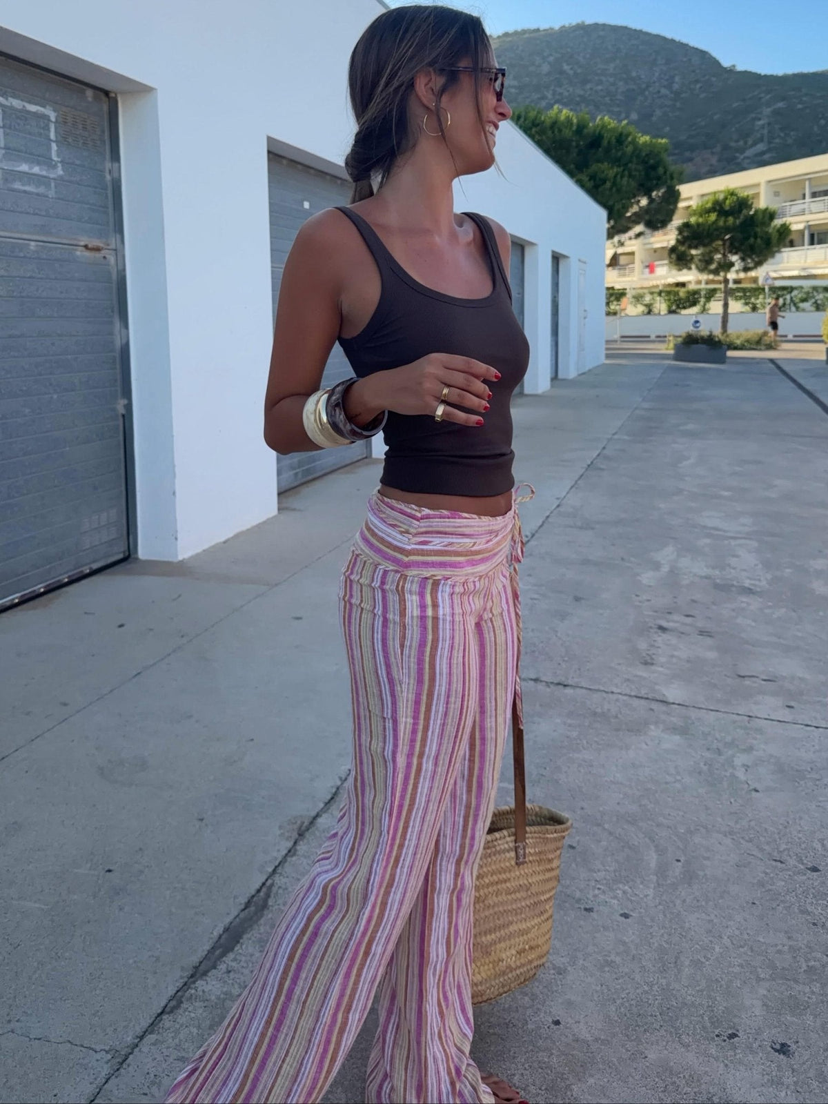 SOKYND Maialen Striped Palazzo Pants PantsSOKYND-901527-ORA-S-91255Orange/YellowS
