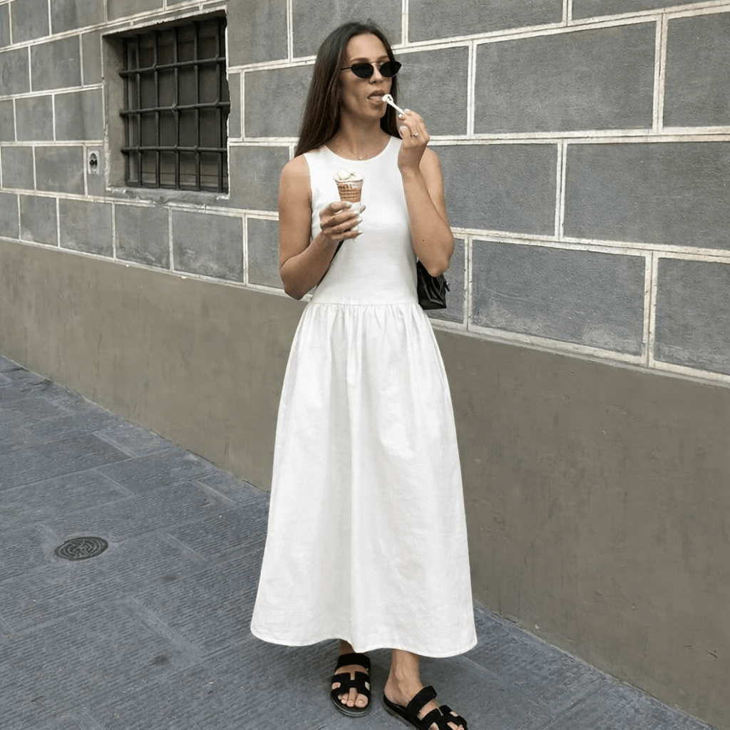 SOKYND Margot Sleeveless Summer Dress DressSOKYND-031319-BEI-S-30263BeigeS
