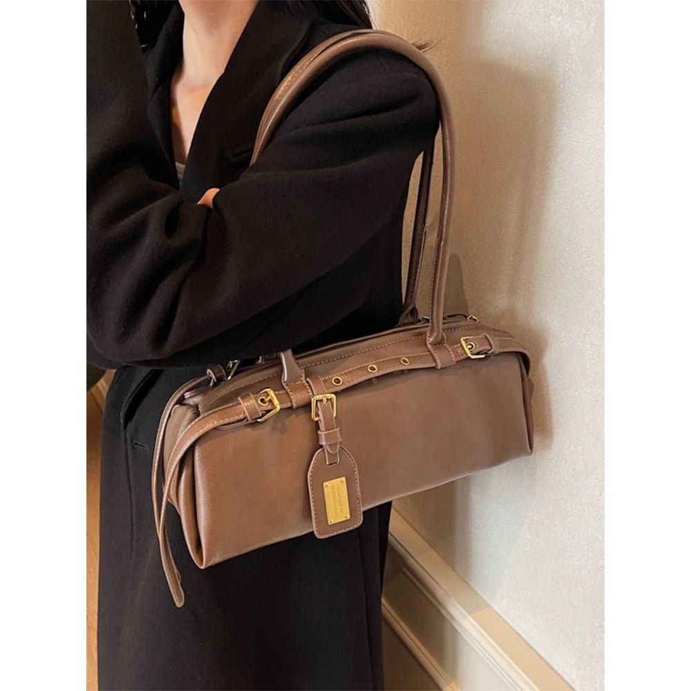 SOKYND Melanie Structured Shoulder Bag BagSOKYND-358103-BRO-OS-36183Brown
