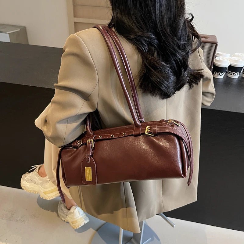 SOKYND Melanie Structured Shoulder Bag BagSOKYND-358103-WIN-OS-01719Wine