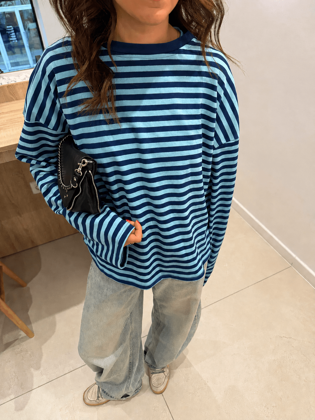 SOKYND Melissa Striped Oversized Knit Sweater SweaterSOKYND-358871-BLU-XS-08983BlueXS