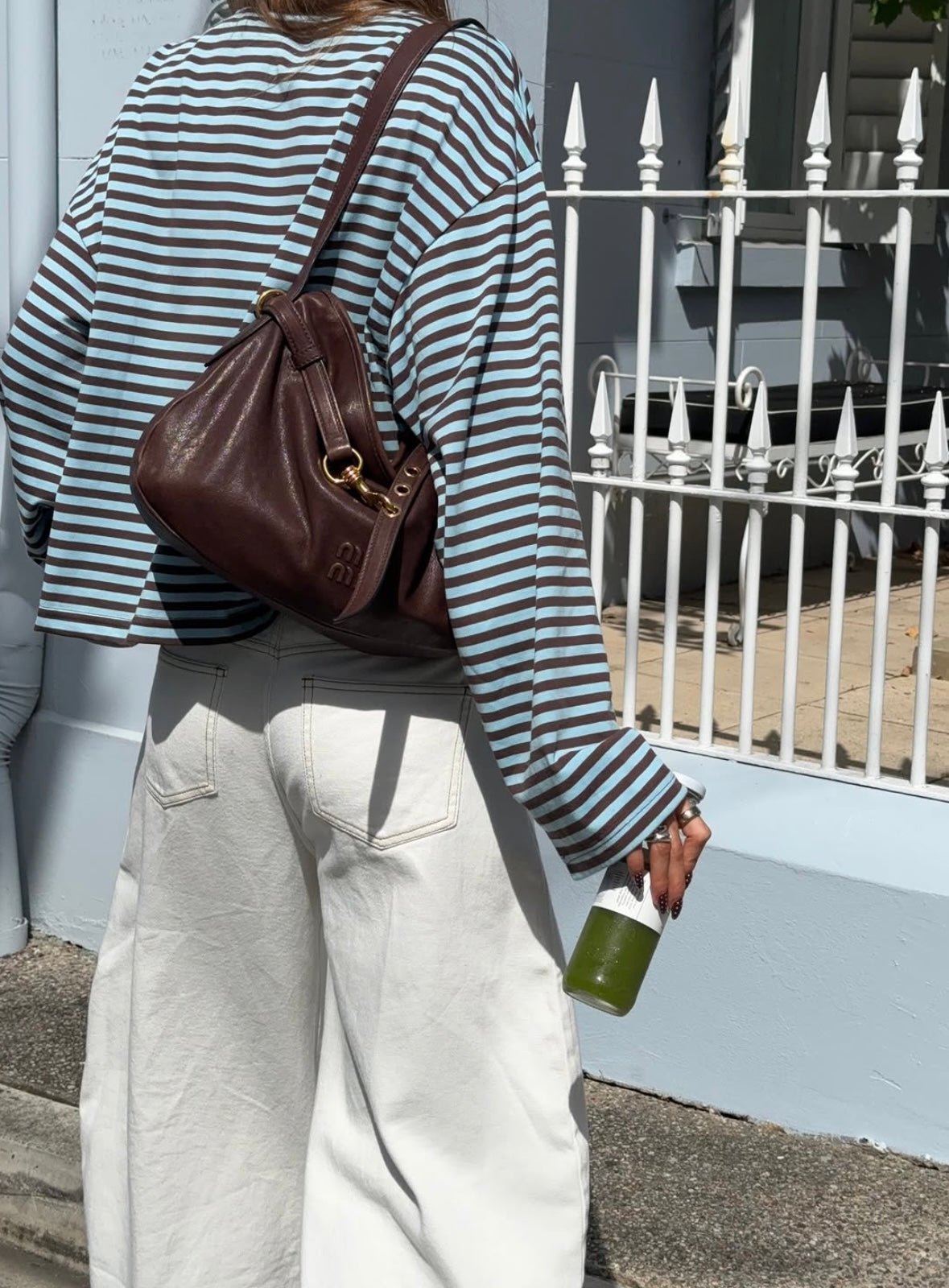 SOKYND Melissa Striped Oversized Knit Sweater SweaterSOKYND-358871-TUR-XS-89783TurquoiseXS