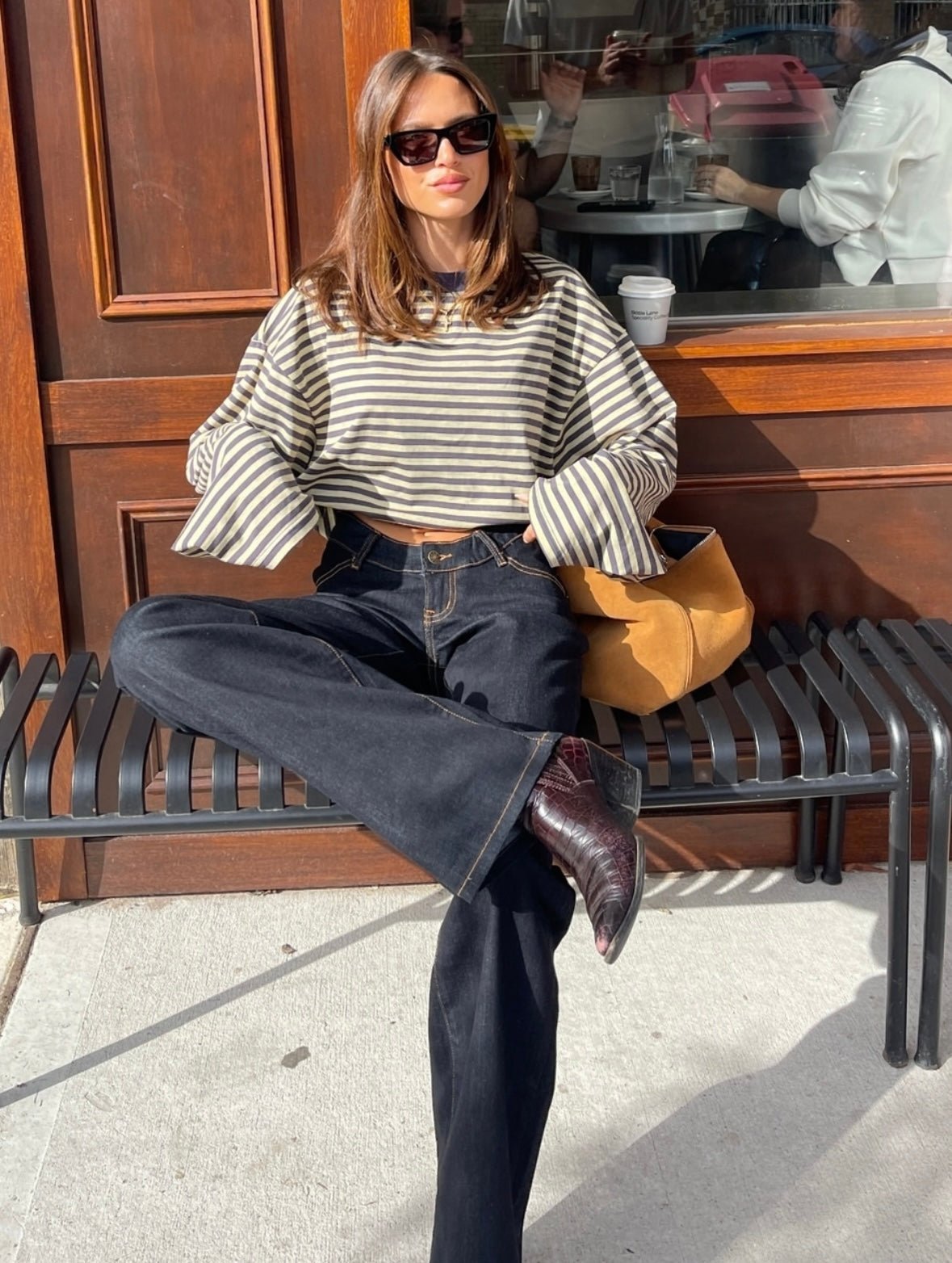 SOKYND Melissa Striped Oversized Knit Sweater SweaterSOKYND-358871-YEL-XS-81303YellowXS